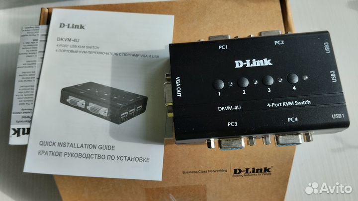 Переключатель KVM D-Link dkvm-4U