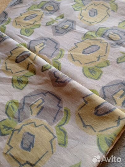 Шторы винтажные лен, хлопок СССР