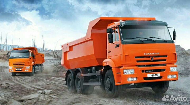 Доставка песка, щебня. Услуги Камаз самосвал