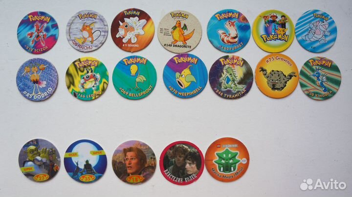 Капсы (фишки, кэпсы) Покемон