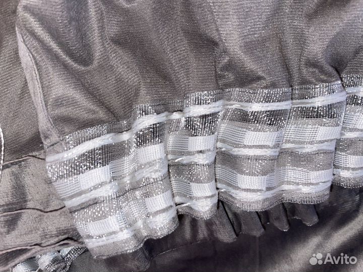 Шторы готовые новые серые