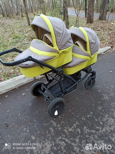 Коляска для двойни 3в1 Tutis