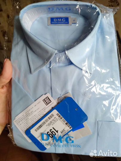 Рубашка еа мальчика новая, короткий рукав р.134