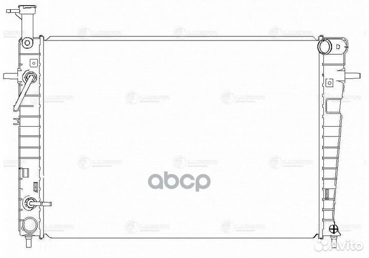 Радиатор двигателя LRc08188 luzar