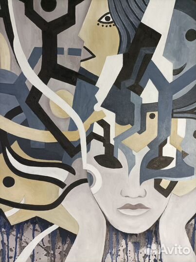 Картина маслом на холсте Абстракция