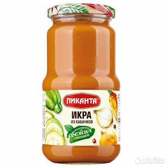 Опт - Икра Пиканта из кабачков 520г