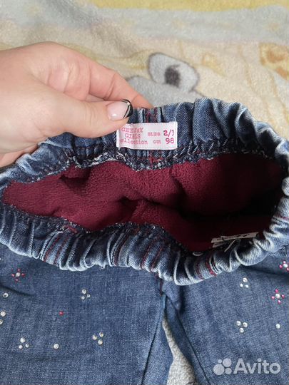 Джинсы утепленные для девочки