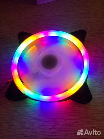 Вентилятор ргб для корпуса CoolMoon 120мм RGB(LED)