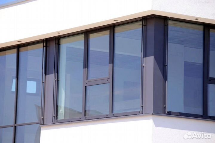 Алюминиевые окна под ключ