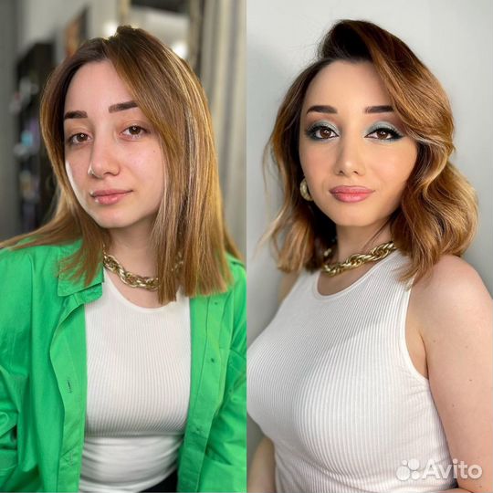 Макияж и прическа