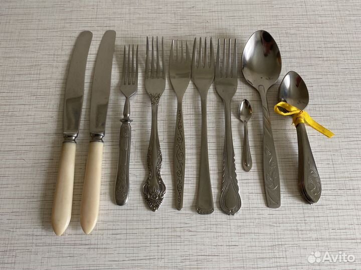 Столовые приборы СССР нержавейка; чайник туриста
