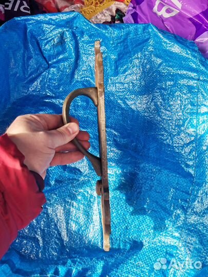 Винтажная металлическая дверная ручка СССР