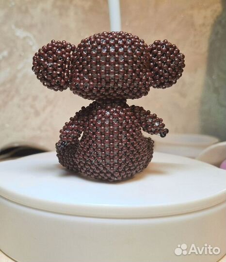 Чебурашка из бисера. Амигуруми. Фигурка