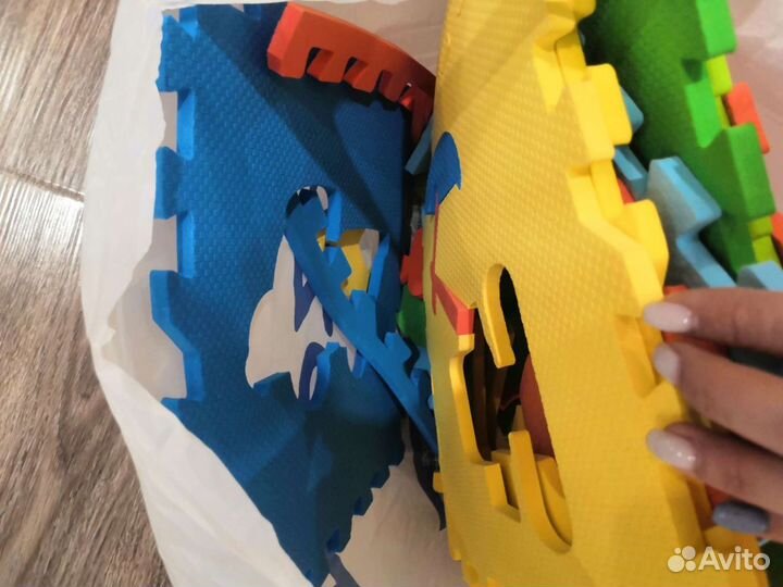 Ковёр-пазл, детский транспорт