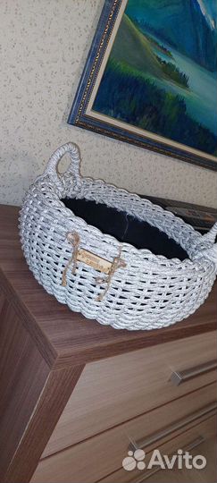 Кашпо из ротанга