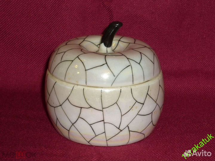 Шкатулка яблоко. Артель прогресс. Клеймо