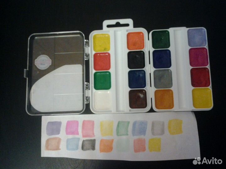 Акварель 16 цветов
