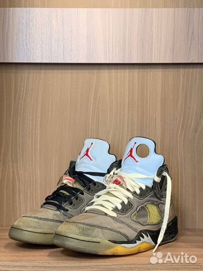 Nike air jordan 5 off white