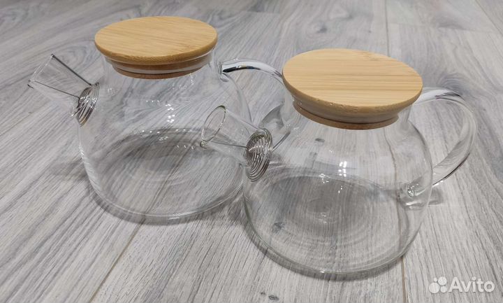 Чайник стеклянный заварочный 900 мл новый