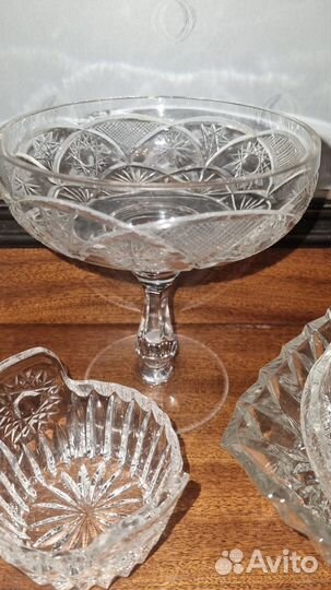Хрусталь,стекло СССР, для севировки стола