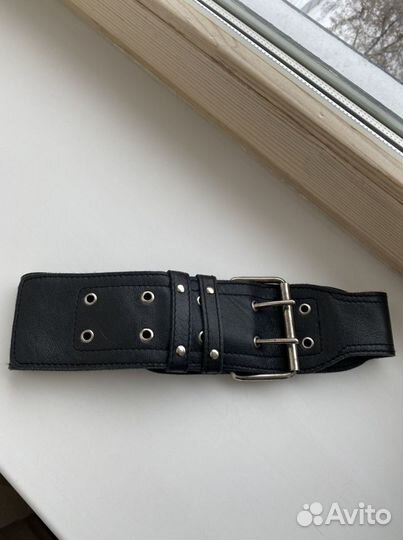 Ремень кожаный mango