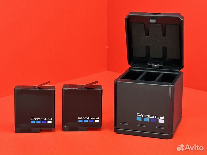 Аккумулятор + зарядка GoPro Hero 5/6/7/8 (3шт) Pro