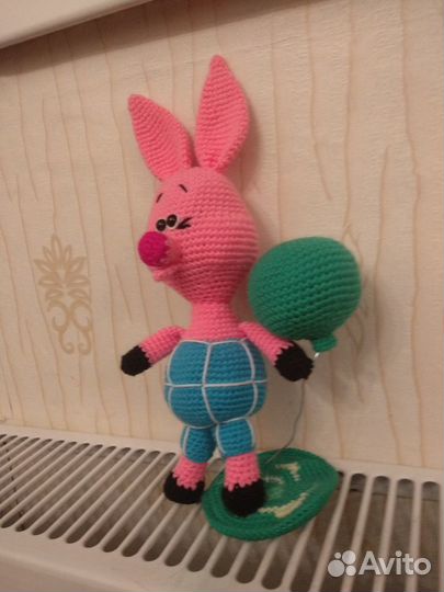 Амигуруми игрушка Поросенок Пятачок