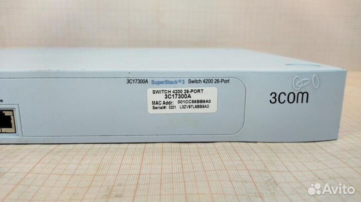 Коммутатор 3COM SuperStack 3 Switch 4200 3C17300A