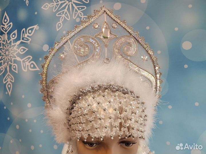 Кокошник Снегурочки 