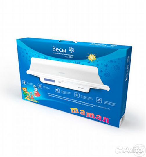 Весы электронные Maman DB-61, до 20 кг, сост.новых