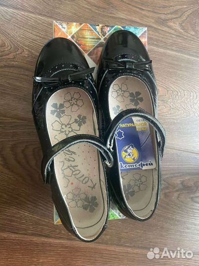 Туфли школьные для девочки натуральная кожа