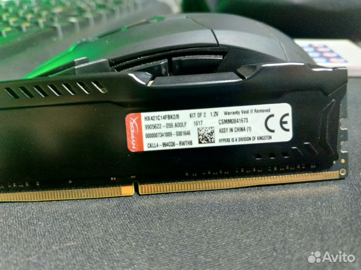 Оперативная память HyperX 8 гб 4 гб x 2 DDR4