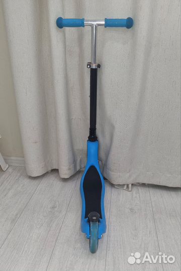 Самокат двухколёсный rush action синий детский