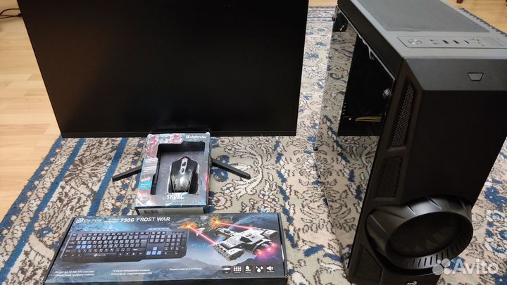 Новый комплект Ryzen5 5500+IPS монитор 27