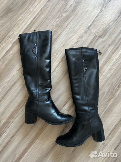 Сапоги женские зимние 37 натуральнач кожа мех