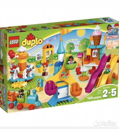 Lego Duplo Большой парк аттракционов