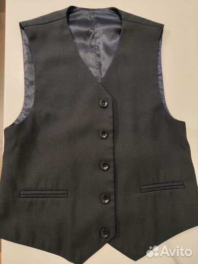 Школьный комплект брюки и жилетка