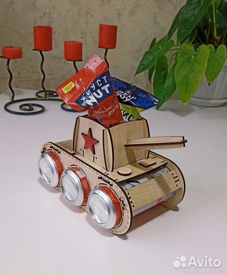 Танк под пиво подарок на 23 февраля мужские наборы