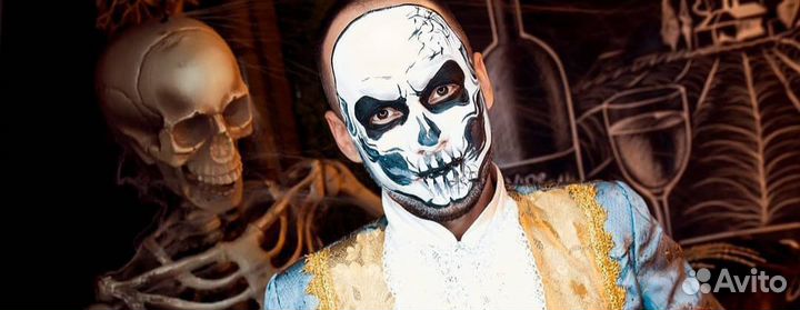 Грим и блеск-тату, быстрые прически на хэллоуин