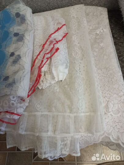 Тюли кухонные разные