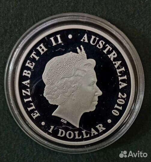 Монета Лаклан Маккуори 1 доллар австралия 2010