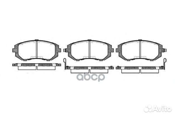 951 02 D7055M-01 колодки дисковые п Subaru Le