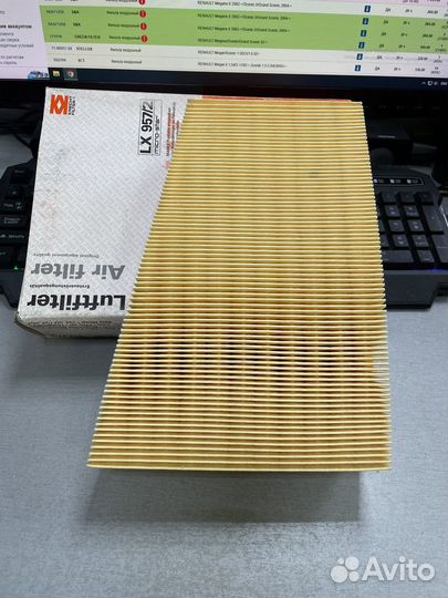 Фильтр воздушный mahle LX957/2 megane 2 scenic 2