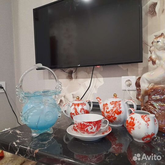 Ваза корзинка конфетница СССР