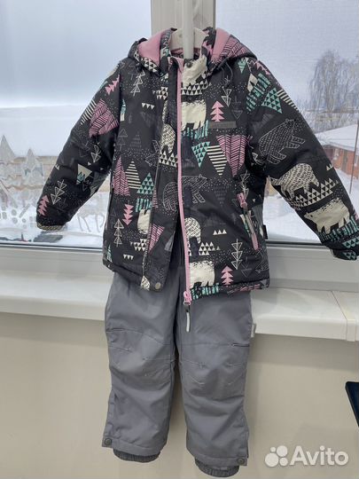 Зимний костюм для девочки Crockid 98-104