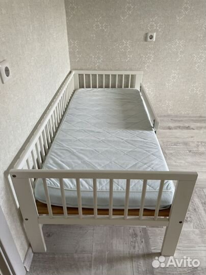 Кровать детская Гулливер икеа с матрасом 160*70