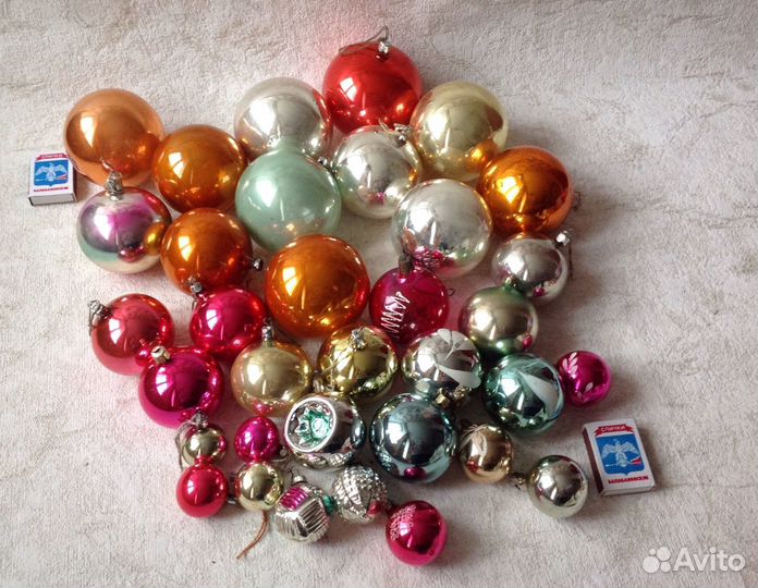 Елочные игрушки винтаж