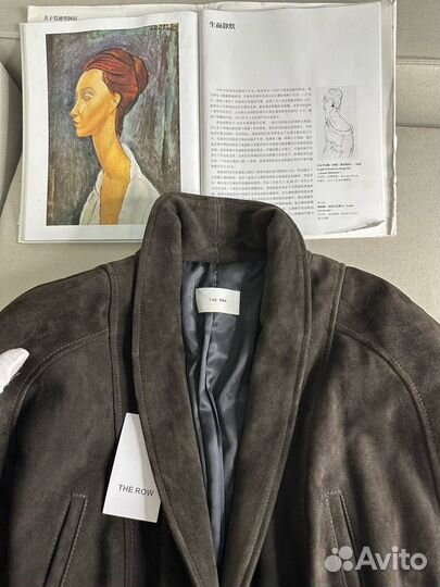 Куртка замшевая женская The Row кофе