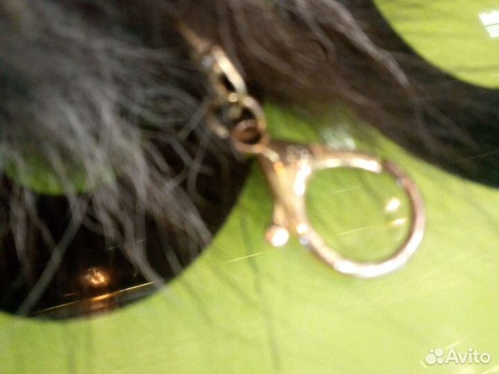 Хвост брелок песец