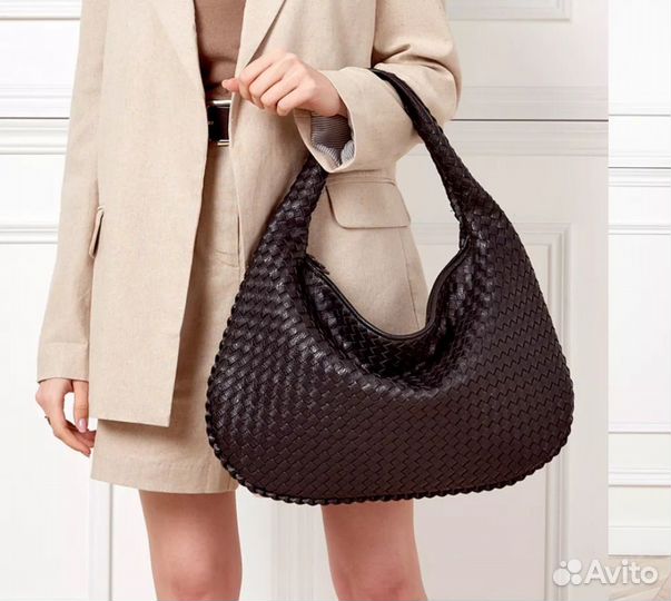 Сумка плетеная хобо